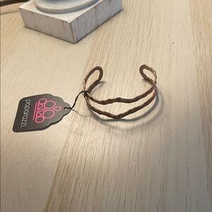 Paparazzi Rose Gold Textured Cuff Bracelet